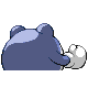 Poliwhirl back-facing sprite from Pokémon HeartGold