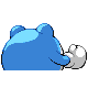 Poliwhirl shiny back-facing sprite from Pokémon HeartGold