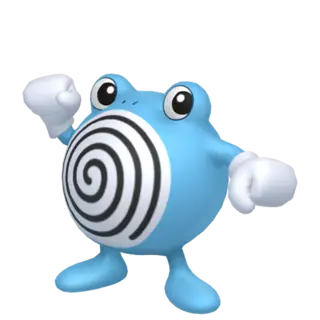 Poliwhirl shiny front-facing sprite from Pokémon Let's Go, Eevee!
