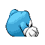 Poliwhirl shiny back-facing sprite from Pokémon Sapphire