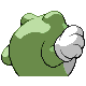 Poliwrath shiny back-facing sprite from Pokémon Pearl