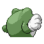 Poliwrath shiny back-facing sprite from Pokémon FireRed