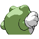 Poliwrath shiny back-facing sprite from Pokémon SoulSilver