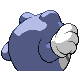 Poliwrath back-facing sprite from Pokémon Platinum