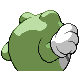 Poliwrath shiny back-facing sprite from Pokémon Platinum
