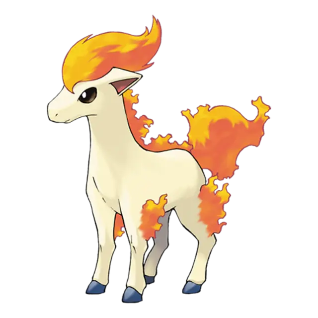 Ponyta, the Fire Horse Pokémon — Fire-type Pokémon official artwork