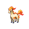 Ponyta front-facing sprite from Pokémon Black 2
