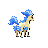 Ponyta shiny back-facing sprite from Pokémon Black 2