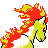 Ponyta back-facing sprite from Pokémon Crystal