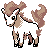 Ponyta shiny front-facing sprite from Pokémon Crystal