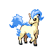 Ponyta shiny front-facing sprite from Pokémon Diamond