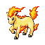 Ponyta front-facing sprite from Pokémon Emerald