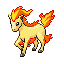 Ponyta front-facing sprite from Pokémon FireRed