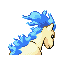 Ponyta shiny back-facing sprite from Pokémon FireRed