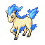 Ponyta shiny front-facing sprite from Pokémon FireRed