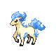Ponyta shiny front-facing sprite from Pokémon HeartGold