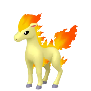 Ponyta front-facing sprite from Colosseum