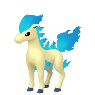 Ponyta shiny front-facing sprite from Colosseum