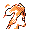 Ponyta back-facing sprite from Pokémon Blue