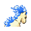 Ponyta shiny back-facing sprite from Pokémon Ruby