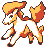 Ponyta front-facing sprite from Pokémon Yellow