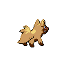 Poochyena shiny back-facing sprite from Pokémon White 2