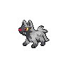 Poochyena front-facing sprite from Pokémon White