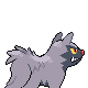 Poochyena back-facing sprite from Pokémon Pearl