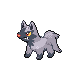 Poochyena front-facing sprite from Pokémon Pearl