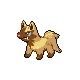 Poochyena shiny front-facing sprite from Pokémon Pearl