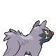 Poochyena back-facing sprite from Pokémon HeartGold
