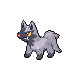 Poochyena front-facing sprite from Pokémon HeartGold