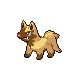 Poochyena shiny front-facing sprite from Pokémon Platinum