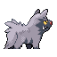 Poochyena back-facing sprite from Pokémon Sapphire