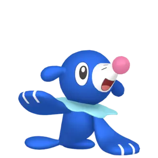 Popplio front-facing sprite from Pokémon Scarlet