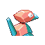Porygon back-facing sprite from Pokémon FireRed
