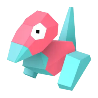 Porygon front-facing sprite from Pokémon Shining Pearl