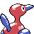 Porygon2 back-facing sprite from Pokémon Silver