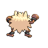 Primeape back-facing sprite from Pokémon Black