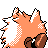 Primeape back-facing sprite from Pokémon Crystal