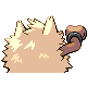 Primeape back-facing sprite from Pokémon Diamond