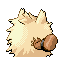 Primeape back-facing sprite from Pokémon FireRed
