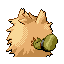 Primeape shiny back-facing sprite from Pokémon FireRed