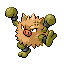 Primeape shiny front-facing sprite from Pokémon FireRed