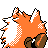 Primeape back-facing sprite from Pokémon Gold
