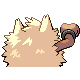 Primeape back-facing sprite from Pokémon SoulSilver
