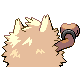 Primeape back-facing sprite from Pokémon Platinum