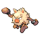 Primeape front-facing sprite from Pokémon Platinum