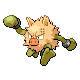 Primeape shiny front-facing sprite from Pokémon Platinum