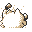 Primeape back-facing sprite from Pokémon Yellow
